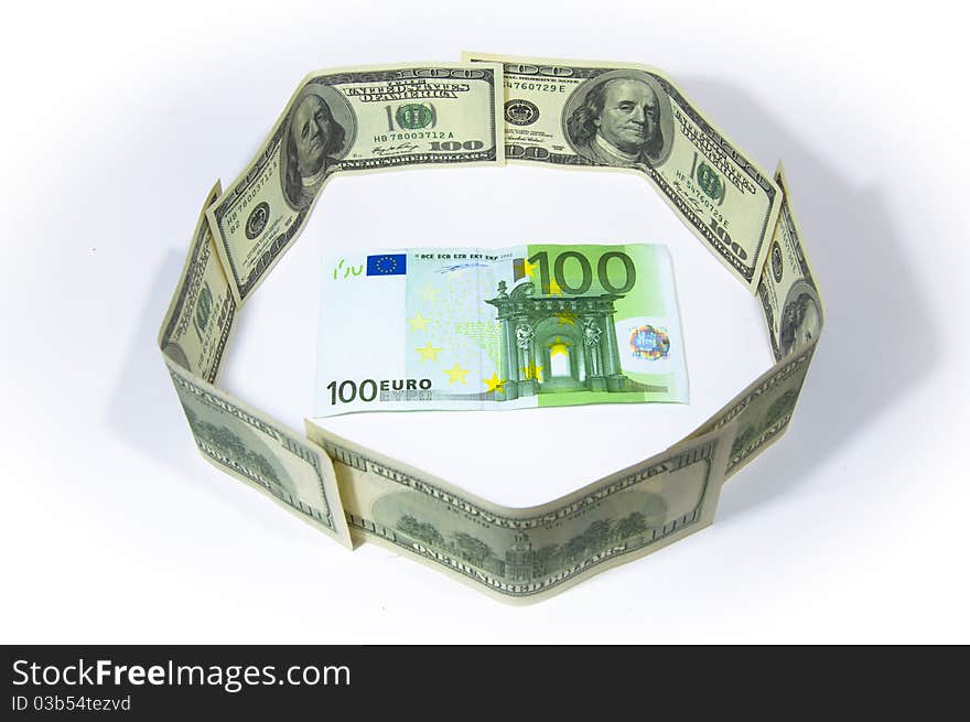 Euro in dollar