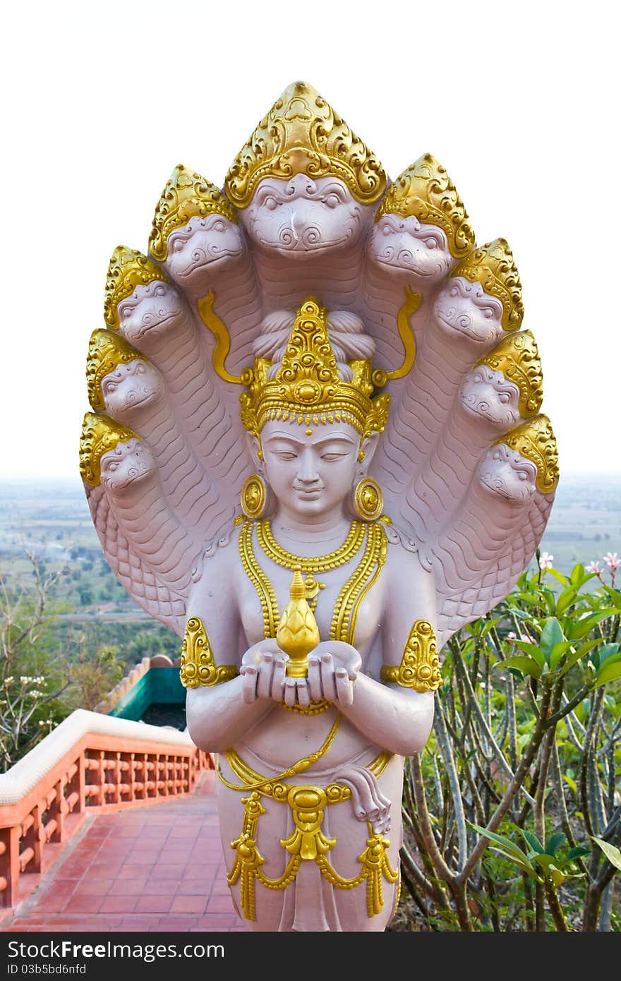 Deva in traditional Thai style decoration