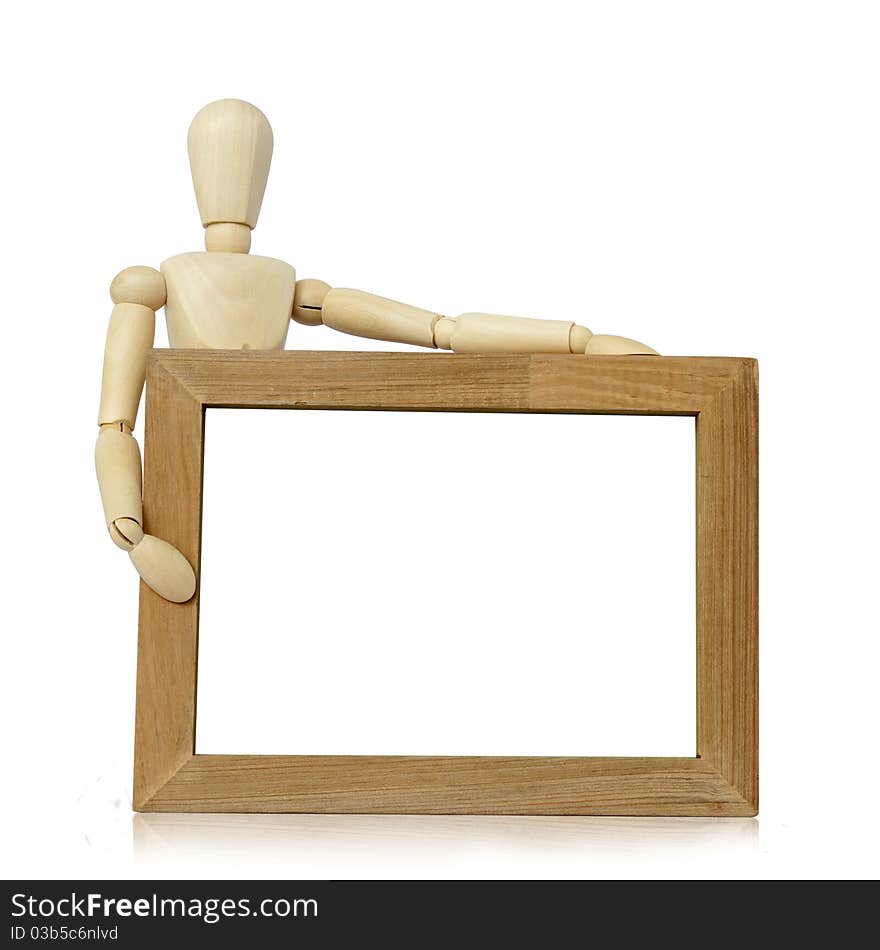 Mannequin  And Wooden Frame