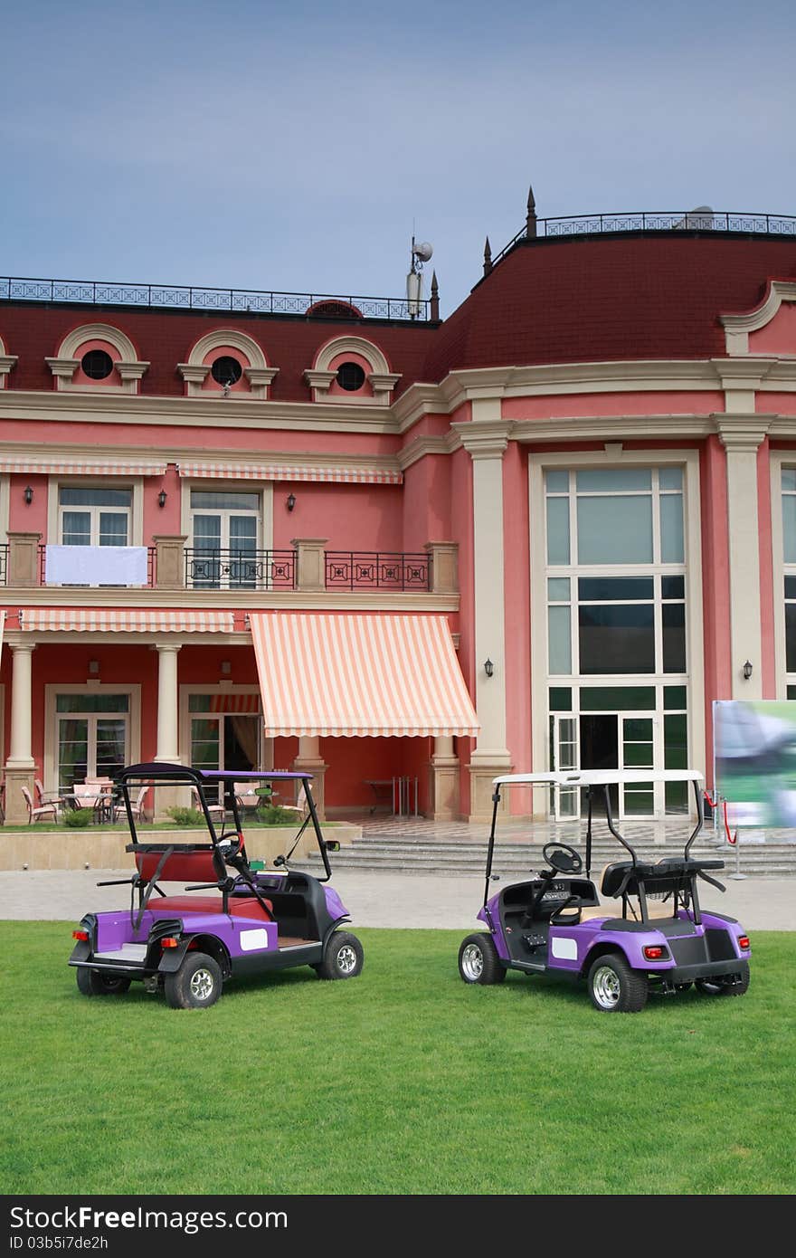 Golf course, near Almaty city.