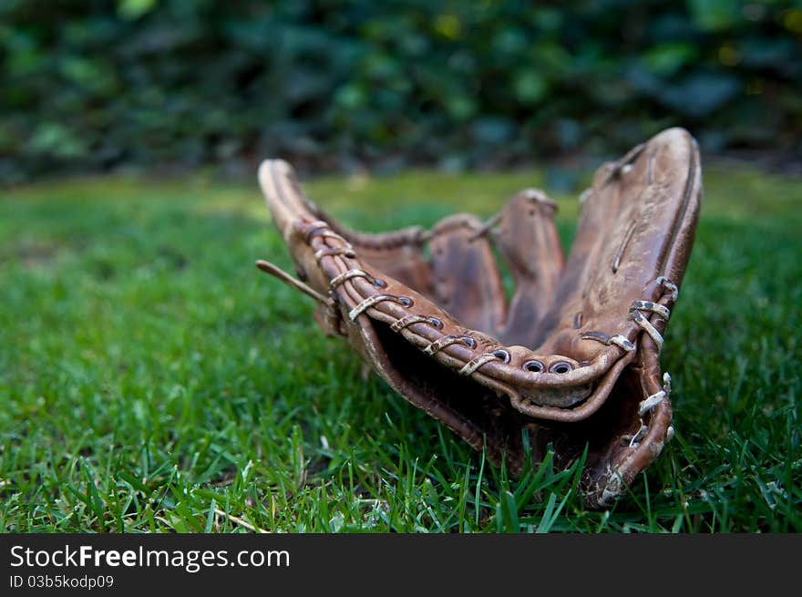 Hard Used Baseball Glove