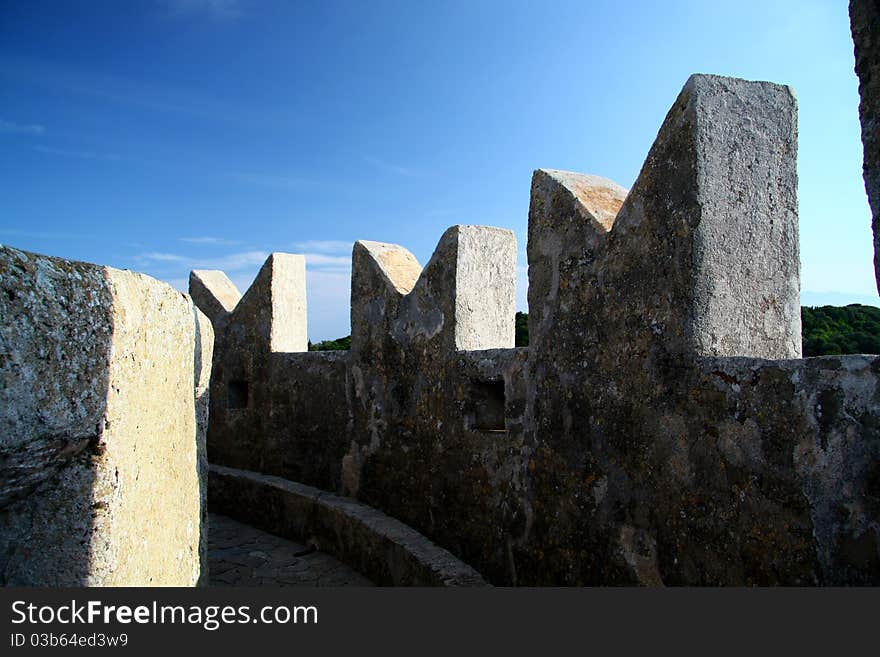 Etruscan fortress in Populonia in Italy