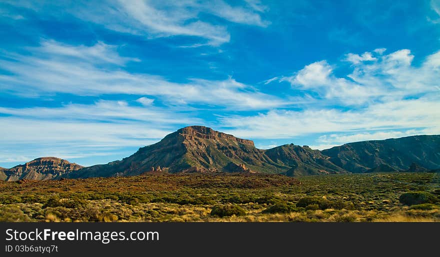 El Teide in horizon