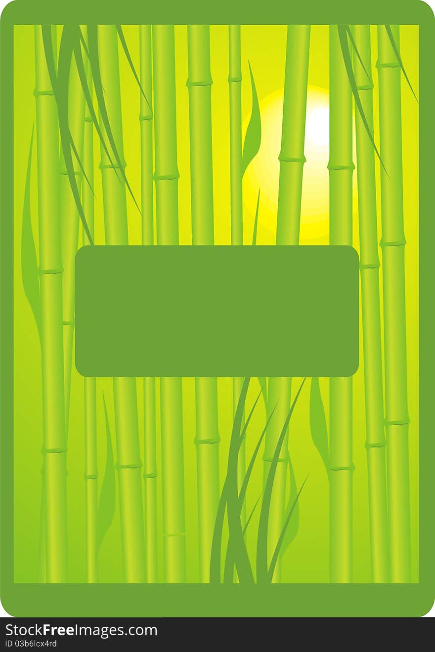 Beautiful illustration depicting bamboo