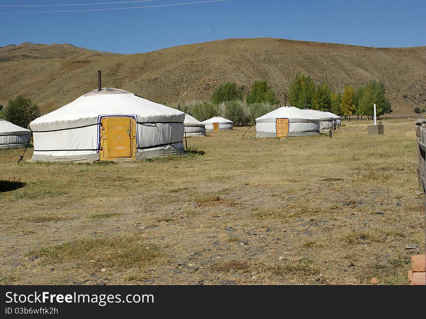 Yurt camp in Mongolia