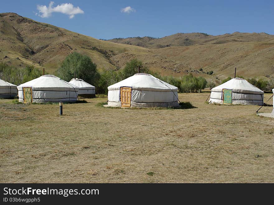 Yurt camp in Mongolia