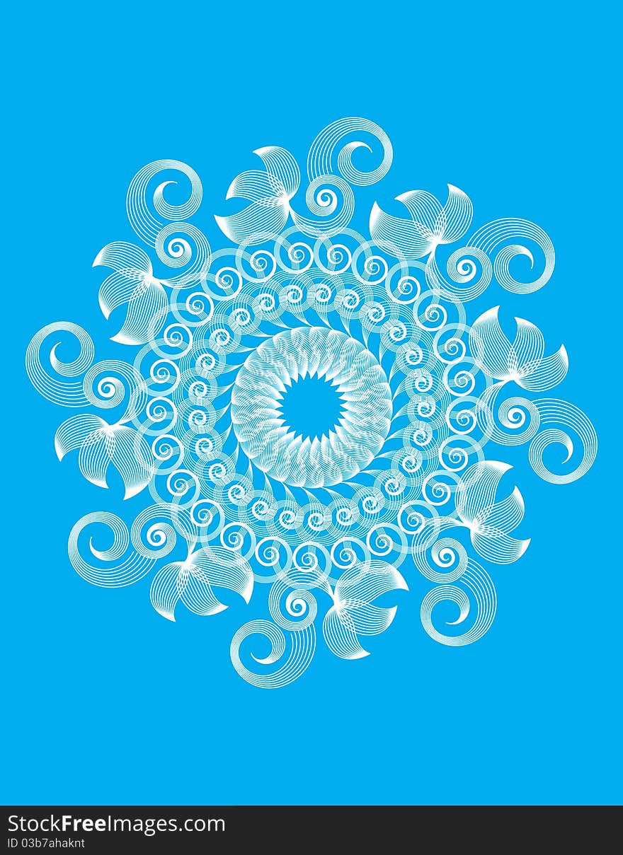 Set of spirograph for design