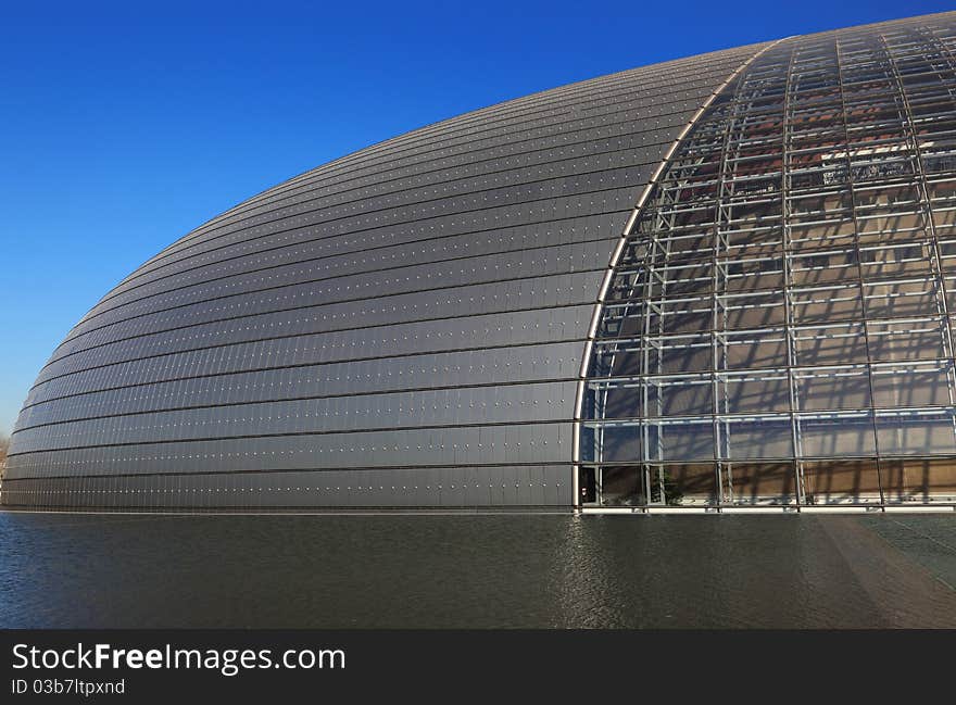 Modern theather in Beijing, China. Modern theather in Beijing, China