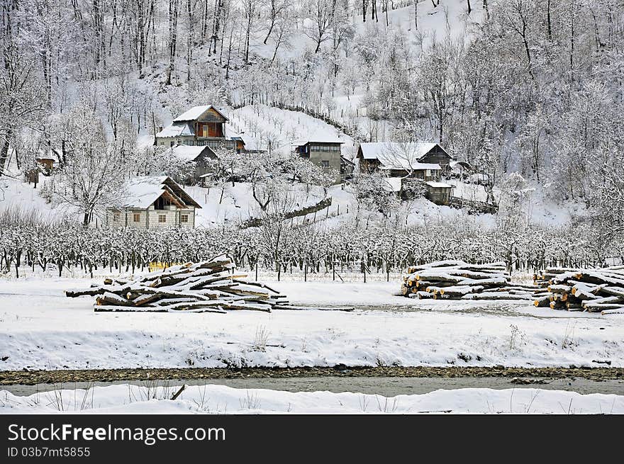 Forest Snowy Chalet