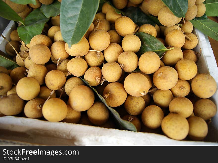 Longan, in fruit store sale. This is one of the delicious fruit.