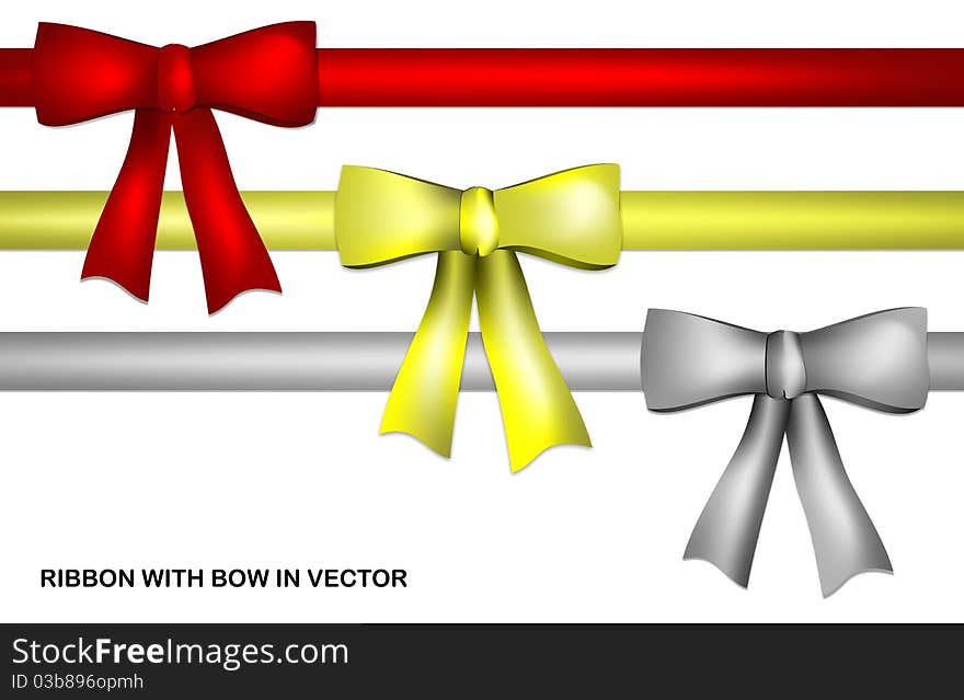 Ribbons with bows