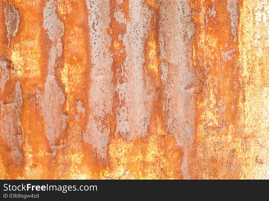 Rusty Zinc Metal Plate