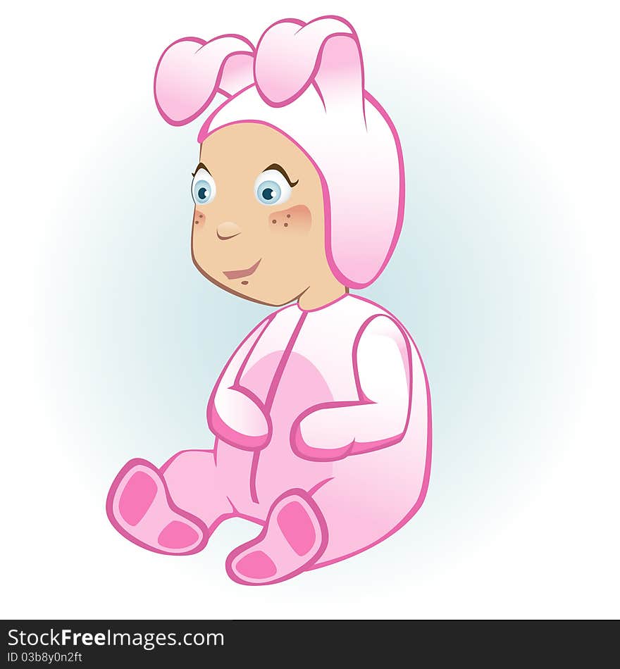 Easter bunny baby