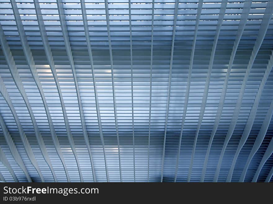 Modern Ceiling Canopy in Hong Kong airport.