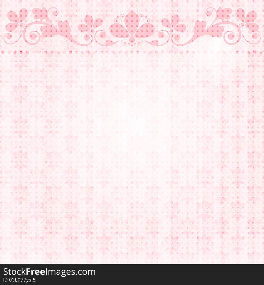 Vintage floral background with decorative flowers for design. Vintage floral background with decorative flowers for design