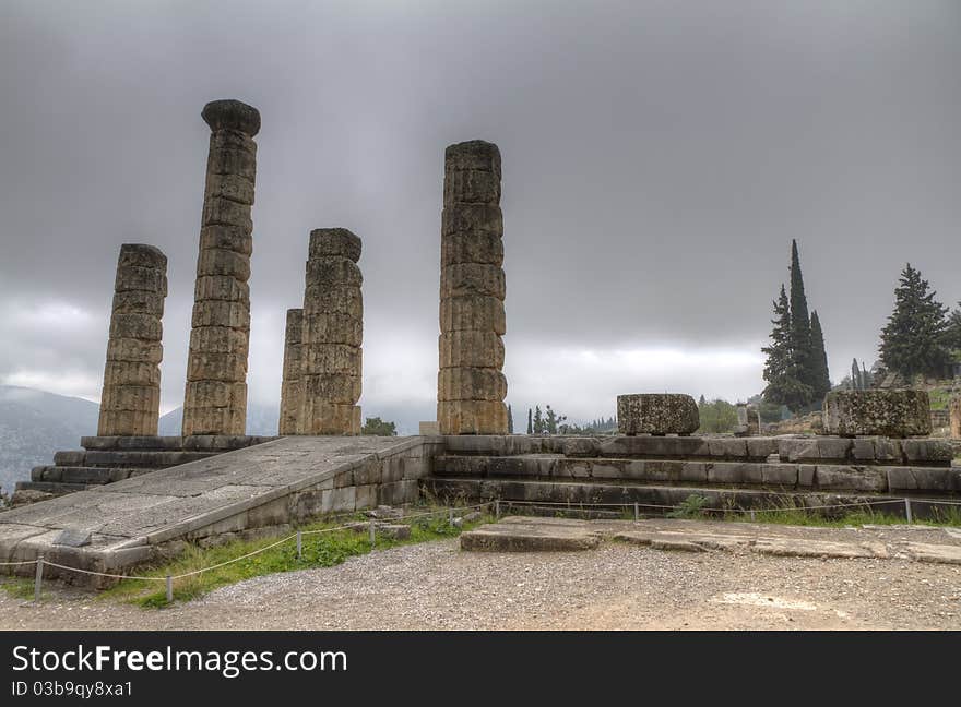 The Temple of Apollo at Delphi