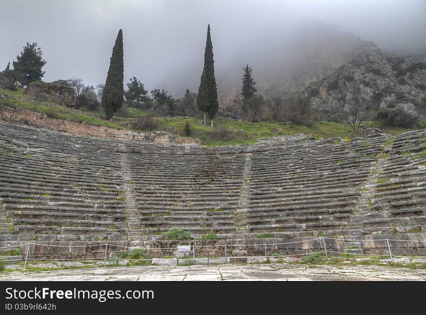 The Ancient Theatre At Delphi