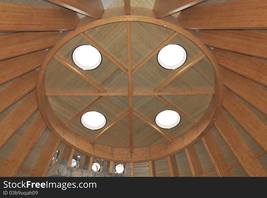 Construction of a wooden cover , Portugal - Europe