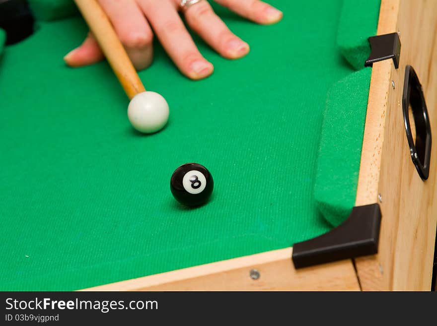 Small Green Billiard (poool) Table