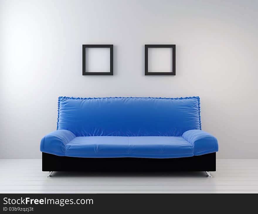 Sofa at a wall