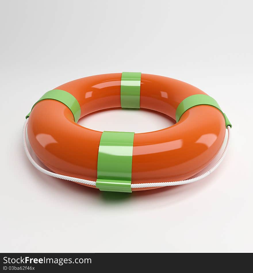 Rescue inflatable rubber circle