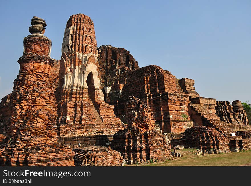 Old and damage temple