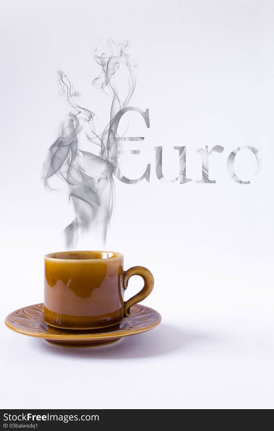 Cup with smoke euro shape