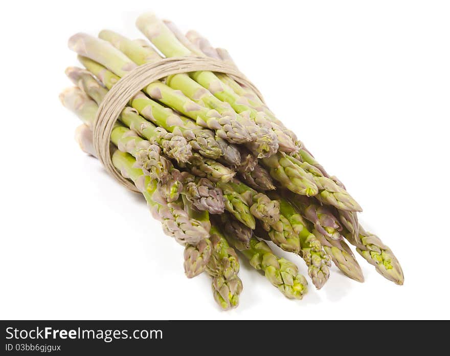 Asparagus Wrapped in Hemp On Side