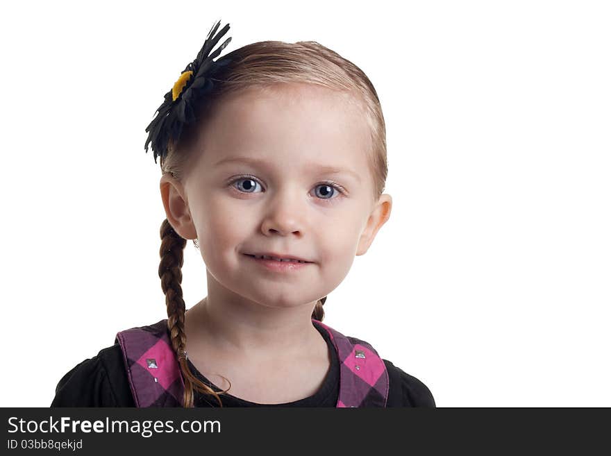 The eyes have it all in this photograph.  The cute young girl can be placed anywhere.  The look on her face can be whatever the viewer precieves it as.