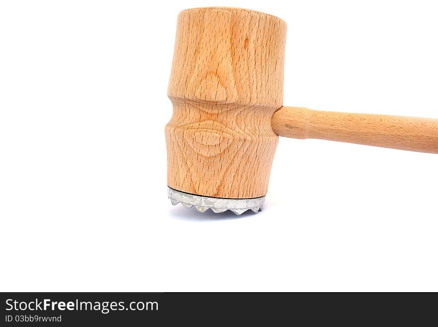 Meat mallet isolated on white background.