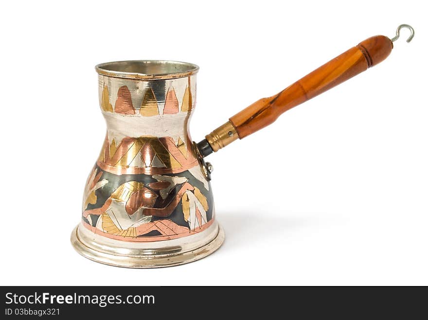 Egypt coffee pot isolated