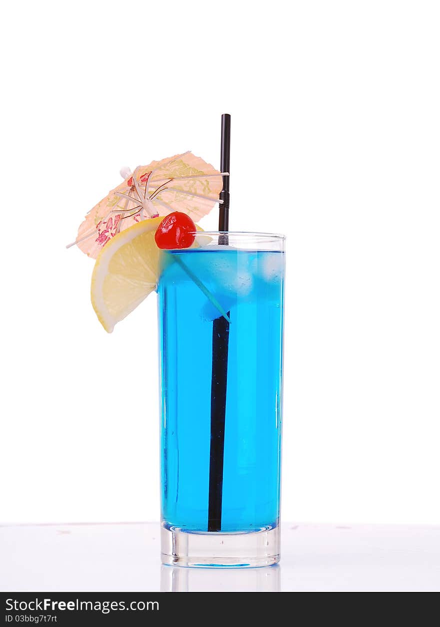 Blue cocktail