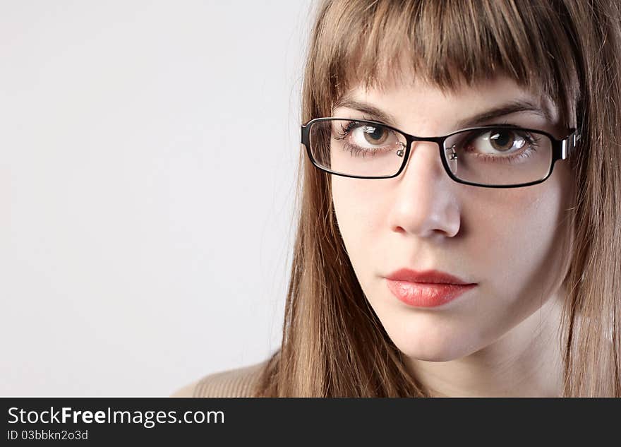 Portrait of a young businesswoman. Portrait of a young businesswoman