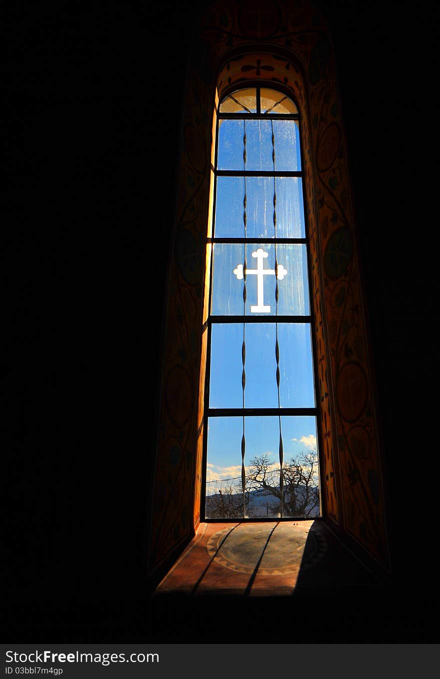 A romanian monastery	 in Tulcea