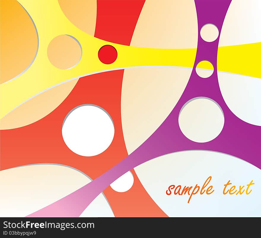 Abstract background. The sample of design for cut-away