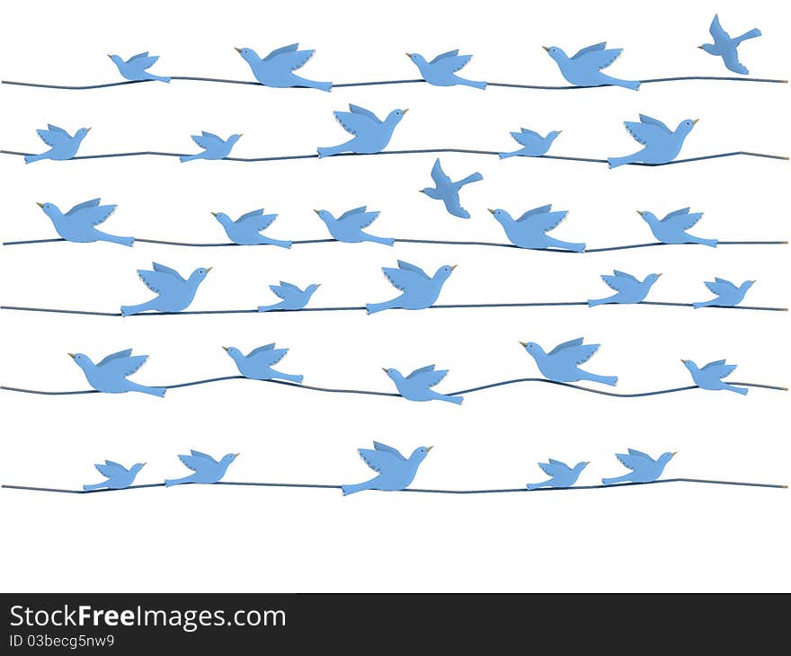 Birds On Wires Graphic