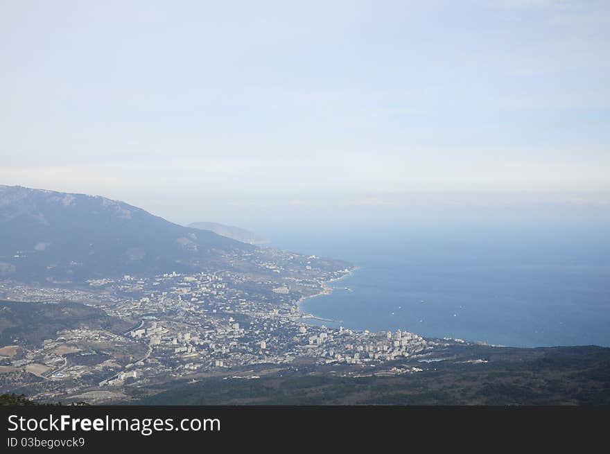 Seascape Yalta Crimea Black Sea.