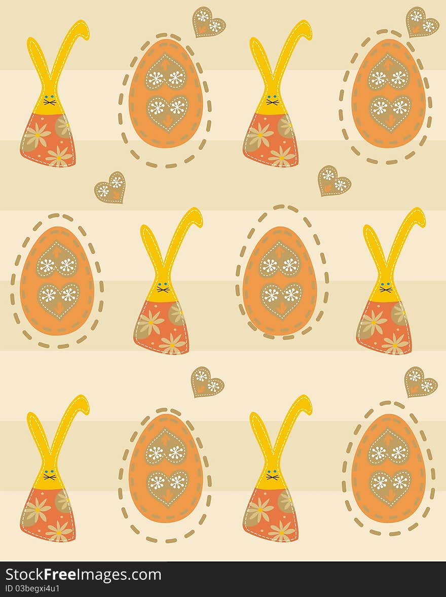 Easter seamless pattern