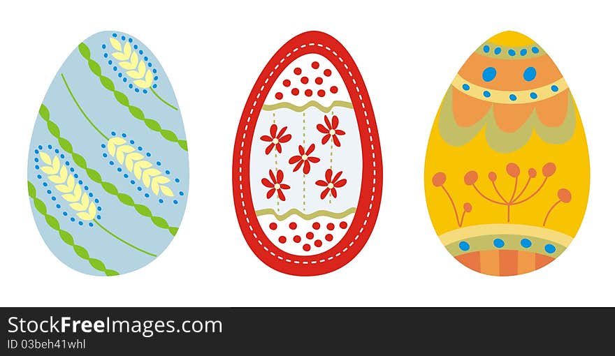 Set Of 3 Easter Eggs (2)