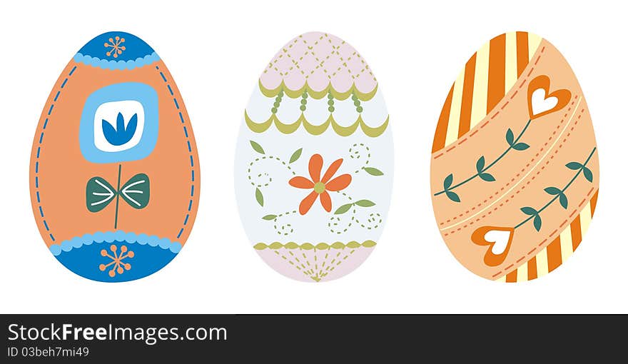 Set Of 3 Easter Eggs (3)