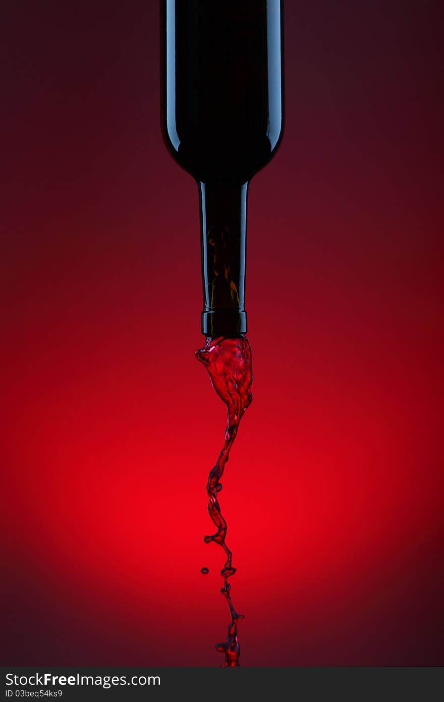 Flowing wine