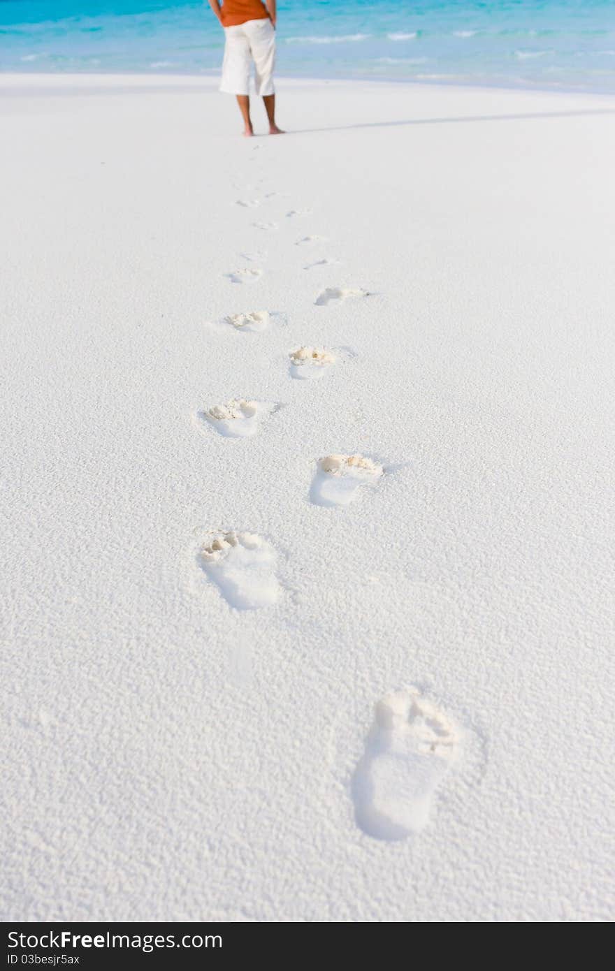 Tracks On Sand