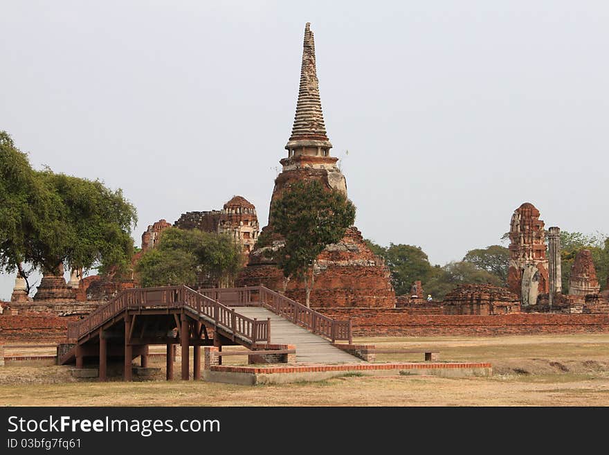 Ancient temple in Ayutthaya, Thailand