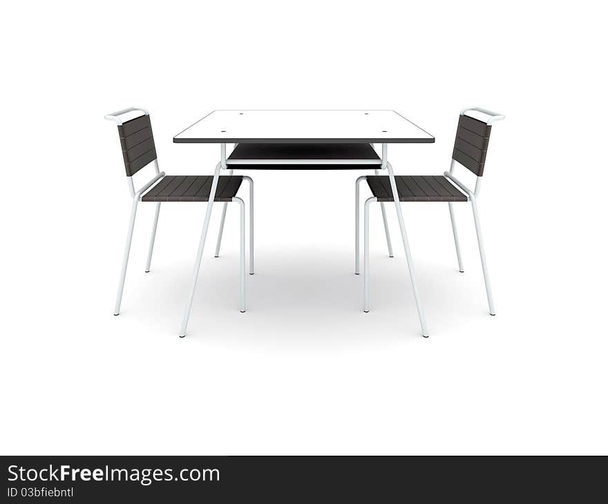 Isolated Dining Table