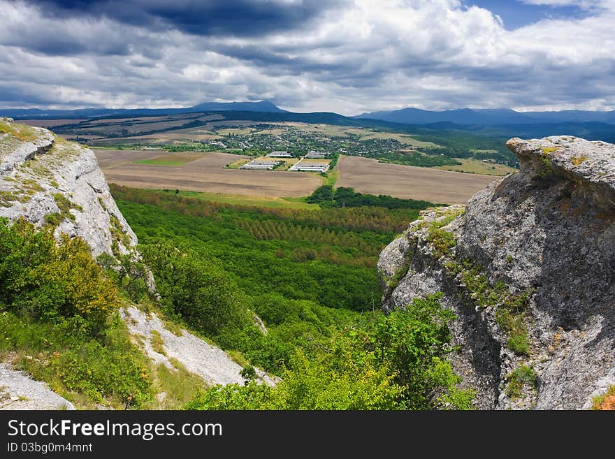 View of plateau Tash-Jargan, Crimea. View of plateau Tash-Jargan, Crimea