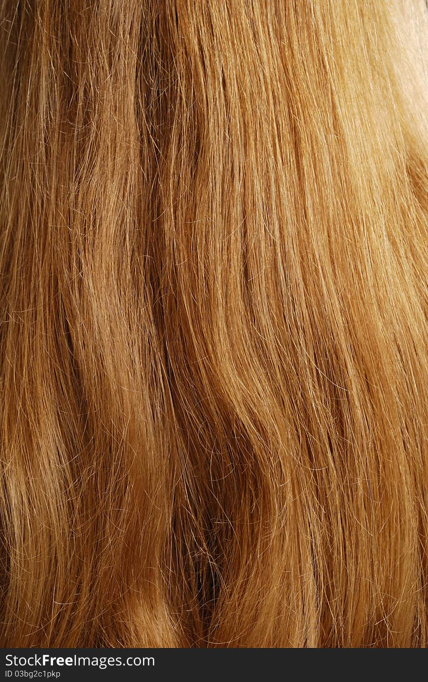 Close-up of natural fair hair