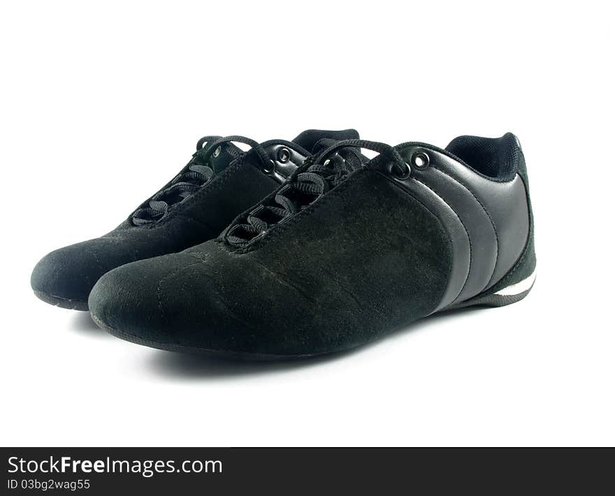 Black sport shoes