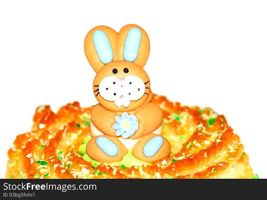 Easter delicacy was on a white background. Easter delicacy was on a white background.