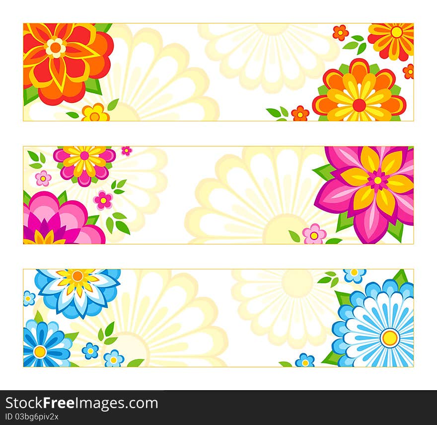 Flower banners