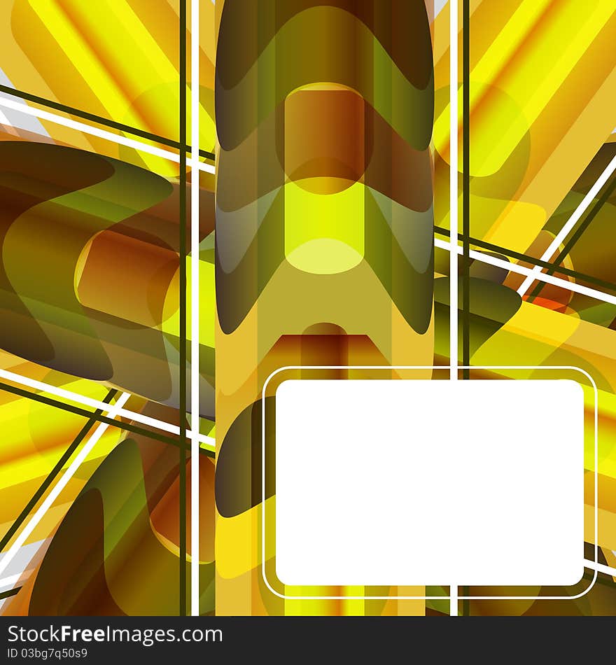 Abstract yellow backround with lighting shapes. Abstract yellow backround with lighting shapes